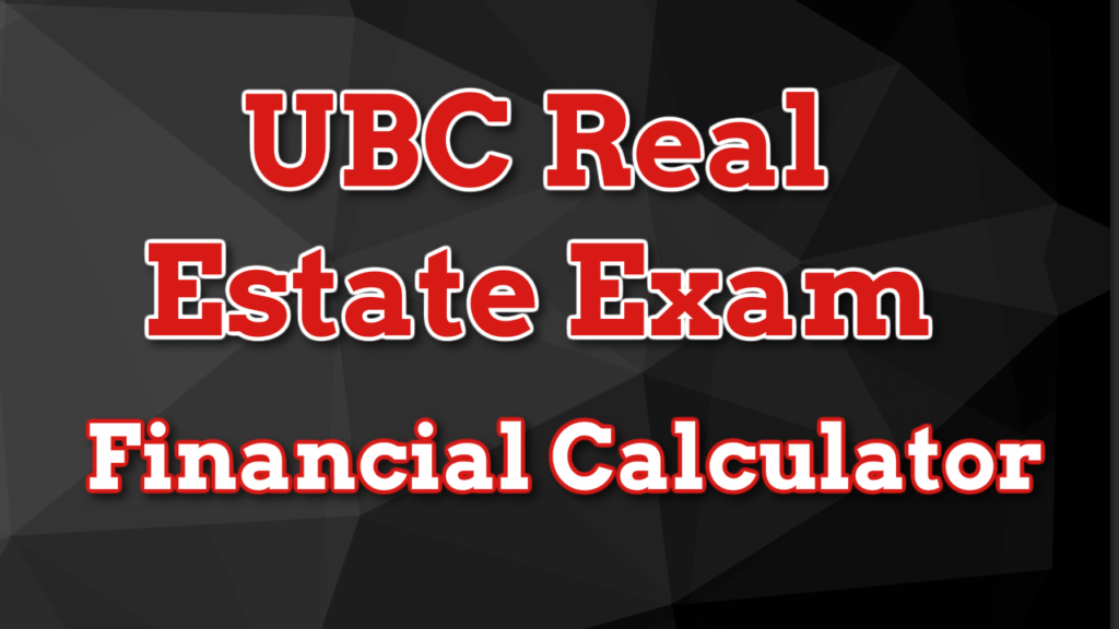 UBC Real Estate Licensing Course